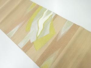 地紙に霞模様織出し袋帯